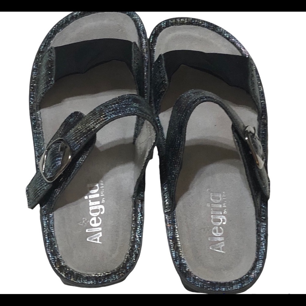 Alegria Keara Rainbow Casual Slip On Slide Platform Sandals Kea-292 39 9-9.5 - Picture 3 of 8